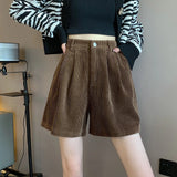 Shorts Women Loose A-line Elegant Ladies All-match Autumn Soft Warm Simple Prevalent Femme Korean Style Popular
