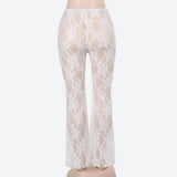 Transparent Lace Flare
