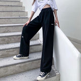 Gray Sweatpants Joggers Women Korean Style High Waist Tracksuit Casual Loose Pants Black Jogging Sports Trousers