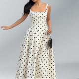 Women's Fashion Sexy V-Neck Solid Color Bhise Body Repair Small Sling Dress