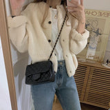 Women's Sweaters Cardigan Oversize Knitting Fall Winter Sweater Vintage Buttons White Cardigans Woman Knitted Long Sleeve
