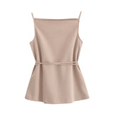 Homemade New Women's Dress Three-Color Jewison-Selecting Soft Blouse Wide Leg Trousers