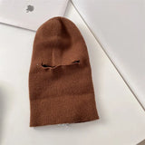 Women's Winter Mask Hats Windproof Knit Hat Warm Hat Ear Protector Pullover