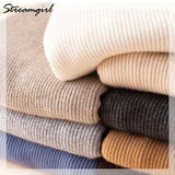 Women's Turtleneck Sweater Pullover Women Autumn Winter Pull Femme 2021 Winter Clothes Women Basic Warm Vintage Sweater