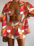 Fashion Casual Print Three-Piece Women's