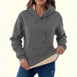 Wish Autumn And Winter Fashion Women's Clothing Warm Pocket Hoodie Coat