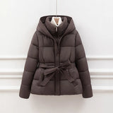 The 2024 New Korean Version Thickened Thick Padded Clothes Female Short Waist Slim Slim Ded With Warm Coat-Outfit