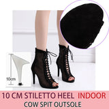 Fashion Salsa Jazz Tango Outdoor Indoor Social Latin Dance Shoes for Dancing Women Teachers High Heels Ballroom