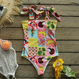 Piece Swimsuit 2021 Sexy Swimwear Women Swimsuit Push Up Bathing Suits Beachwear Lace Up Monokini