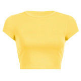 Toloer Women's DIY New Women's Summer Solid Color Short Acceptable With