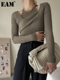 Green Slim High Elastic Knitting Sweater Round Neck Long Sleeve Women Pullovers New Fashion Autumn Winter 2022