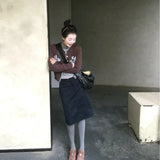 Wind A Set Of Letter-Print White Long-Sleeved T-Shirt Micro-Permeable Gray Light European