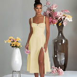 Spring And Summer New Fashion Leisure Tie To Repair The Fork With High-End Dress