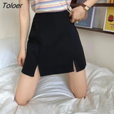 Women Elegant Feminine Summer Cozy Simple All-match Harajuku New Collection Hot Sale S-4XL A-line Solid Side-split