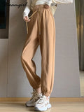 Waist Sweatpants Women Wide Leg Pants Oversized Baggy Pink Trousers Loose Sweatpants Female Khaki Pants For Women