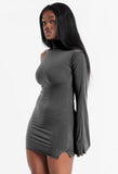 Party Sexy Single Sleeve Mini Bodycon