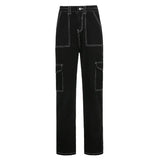 Black Straight High-rise Jeans-Outfit