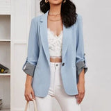 Autumn And Winter Fashion Splicing Collar Repair Cardigan Temperament