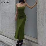 Summer Long Dress Black Off Shoulder Sleeveless Bodycon Sexy Party Dresses Elegant 2022 Autumn Night Trumpet