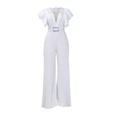 With Belt Large Size Women's New Mesh Perspective Sexy Folded Broad Leg Waist