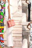 Women Party Elegant Sexy Streetwear Loose Jumpsuit Office Ladies Lips Print Casual Wide Leg Overalls for Women