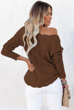 Boat Neck Openwork Tunic