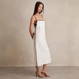East New Women's Fashion Casual Sexy Two-Piece Round Collar Blouse Dress