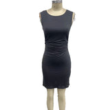 Explosion New Round-Neck Sleeveless Solid Color