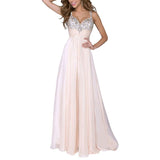 Philosophy Solid Straight elegant Women Dress Spaghetti Strap Femle Strapless Party Sequined Sexy Dress pink Long