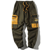 Spring New Men Casual Pants Men's Trend Wild Japanese Straight Pants Male Drawstring Cargo Pants Brand