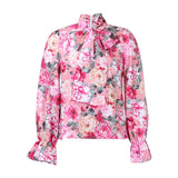 Women's 2025 New Fashion Temperament Thin Print Strapped Shirt Plus-Size African