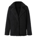 Women Faux Fur Coat Warm Soft Fur Outwear Plus Size Plush Overcoat Women's Jacket Casual Solid Winter