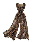 Goddess Temperament Square Sleeveless Jumpsuit Summer New Collection Skinny Loose Broad Leg