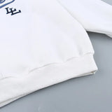 Letter Print Pullover Oversized Sweatshirt-Outfit