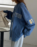 Letter Print Long Sleeves School Baseball Long