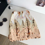 Half-Dress Women's Summer Heavy Light Squins High-Rise Skinny Hottie Fried Street-Bombing Short