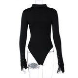 Hot 2024 Spring New Women's Sexy Button Collar Long-Sleeved