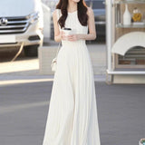 2025 New Temperament Of The High-End High-End Fine Gentle White Sleeveless