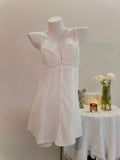 Pajamas Women 2025 New Summer Pure Lust Lace Spring And Autumn Small Breast With Breast Pad Sling Syringe