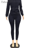 Women's Sporty Tracksuit Autumn Winter Plush Warm Hooded Long Sleeve Hoodie and High Waist Sweatpant Matching Outfit 2 Piece