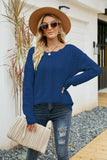 Boat Neck Openwork Tunic