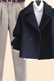 Autumn Winter Wool Suit Jacket Jacket Long Sleeve Knitted Sweater Casual Trousers Three Piece Set Elegant Women's Pant