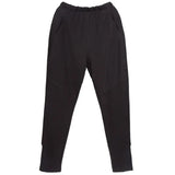 High Elastic Waist Black Casual Spliced Trousers New Loose Fit Harem Pants Women Fashion Tide Spring Autumn 2023