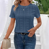 Wish Hot-Solded Empty V-Neck Short-Sleeved Bat Sleeves Thin T-Shirt New