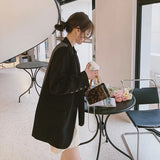 Women Beige Back Button Color-block Big Size Blazer New Lapel Long Sleeve Jacket Fashion Tide Spring Autumn 2023