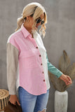 Block Button Front Shirt with