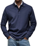 New Men's Casual Long-Sleeved Button-Down