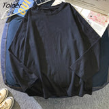 Long Sleeve T-shirts Women Casual Basic Tees Simple Design Hot Sale All-match Students O-neck Tops Korean Style Spring