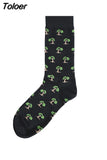 Classical Colorful Men's Combed Cotton Socks High Quality Happy Business Socks Long Tube Wedding Gift socks for