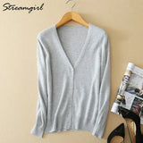Women's Cashmere Cardigan For Women Long Sleeve Knitted Female Cardigans Short Ladies Cardigans Women's Sweater Autumn